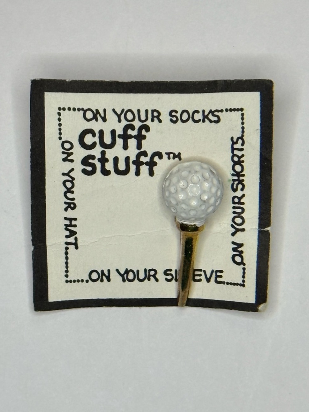 VTG CUFF STUFF- Gold tee pin